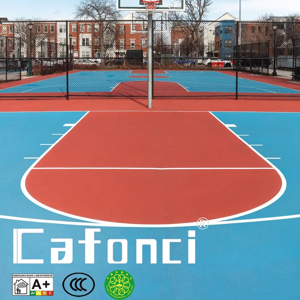 Water-based acrylic floor paint