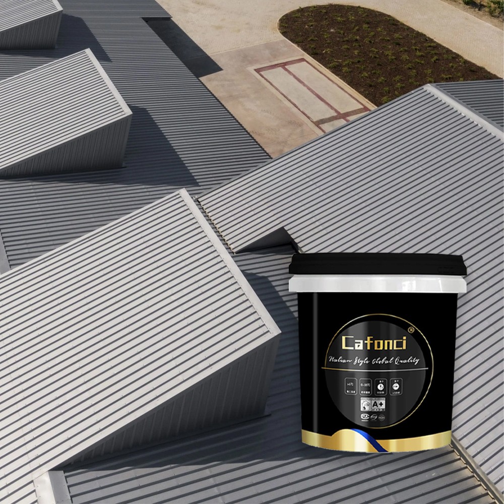 China Commercial House Exterior Metal Steel Shed Repair Waterproof Acrylic Red Roof Paint Coating Factory