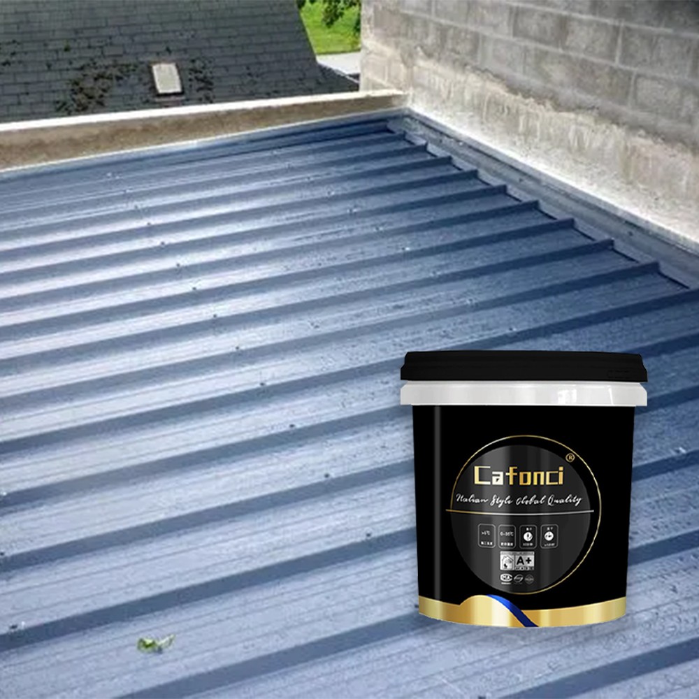 China Commercial House Exterior Metal Steel Shed Repair Waterproof Acrylic Red Roof Paint Coating Factory