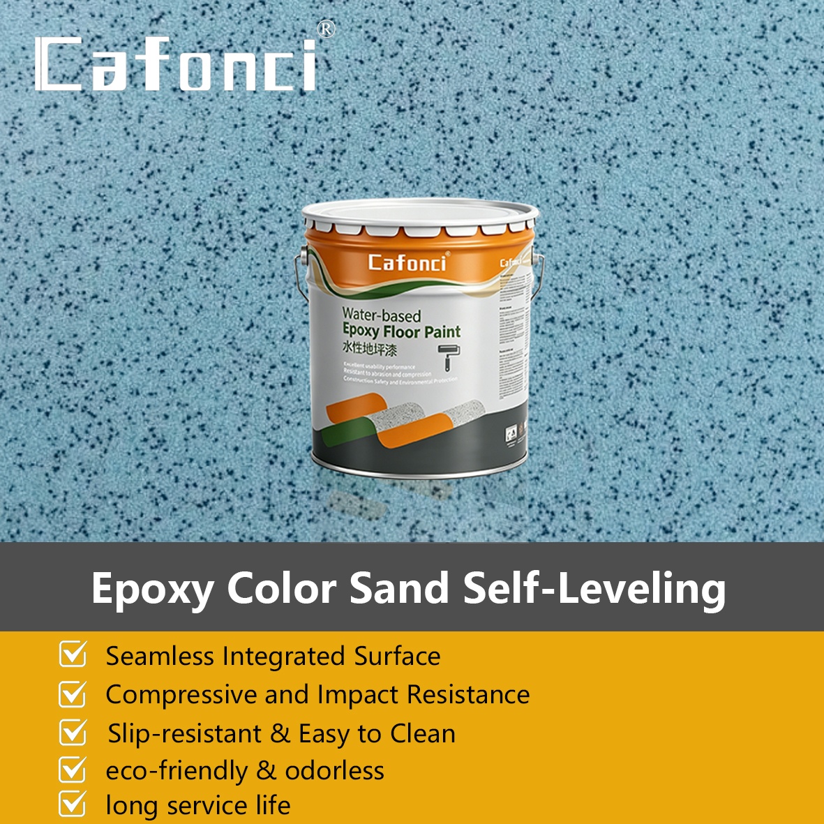 Cafonci Epoxy Color Sand Self-le