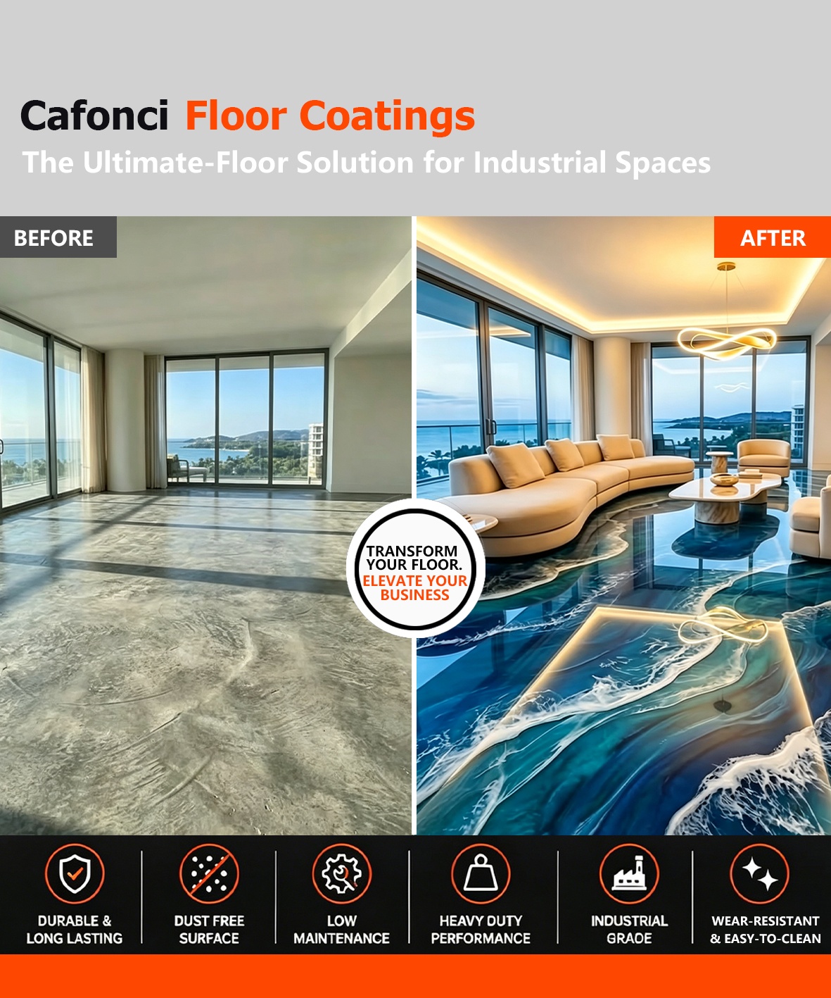Cafonci Epoxy Art Floor Coating