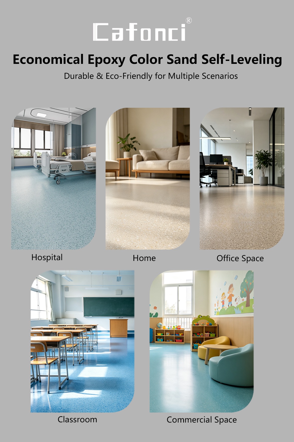 Cafonci Economical Epoxy Color Sand Self-Leveling(Image3)