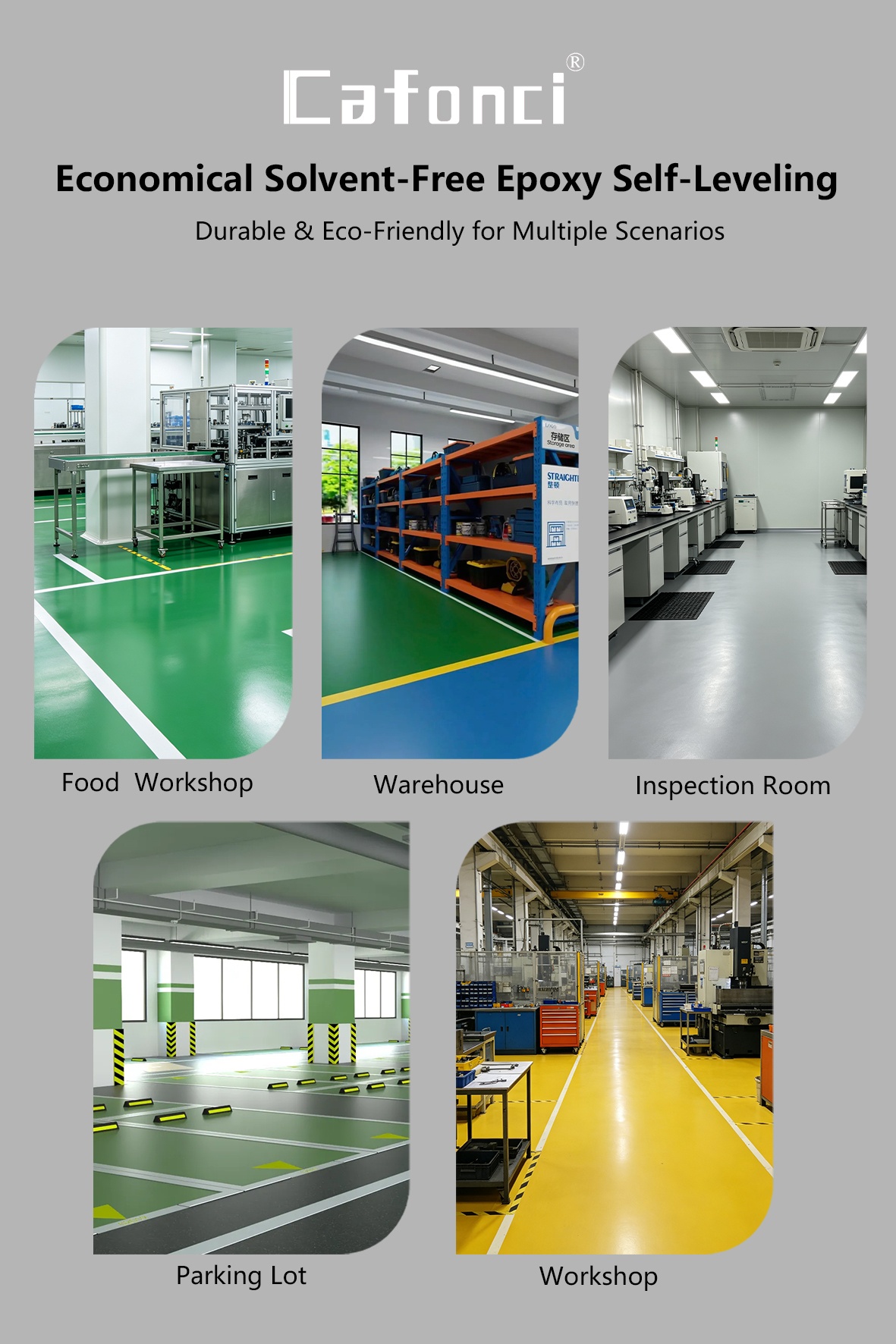 Cafonci Economical Solvent-free Epoxy Self-leveling(Image3)